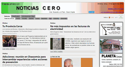 Desktop Screenshot of noticiascero.com.ar